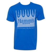 Hamm's Beer Blue Crown Majica-Xlarge