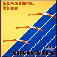 Sunshine i surf Australia Putnički plakat Print