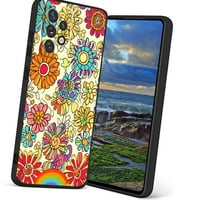 Kompatibilan je sa Samsung Galaxy-om za 5G telefon, retro-S-Groovy-Floral-Rainbow-Hippie Case Muškarci,