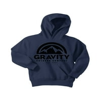Gravity Outdoor Co. Duks duge za mlade - Crni logo - mornarsko - veliko