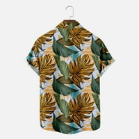 Lovskoo Havajska majica za muškarce Ljeto Ležerne prilike za ispis Pokazano kratki rukav džepni gumb