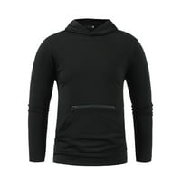 Muška majica Muška jesen Zima Multi Zip Crew Neck Ličnost Ličnost Dizajn Ležerne majica s kapuljačom