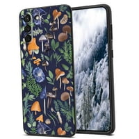 Tamnoplava-čarobna-šumska gljiva-botanica-priroda-estetska-sjajna futrola za telefon za Samsung Galaxy