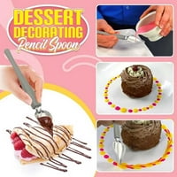 Kulinarski crtež ukrašavanje kašika DIY desert ukrašavanje kašičice Filter kašike za torte ukras