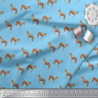 Tkanina za pamučnu pamučnu pamučnu pamučnu pamučnu konju i točka životinjskog tiskanog tkanine širom