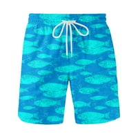 Muške plažne kratke hlače Standardne brze suho klasične plihove-trunke Havajske kratke hlače za muškarce
