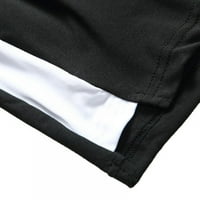 Ženska nacrtavanje elastičnih struka Atletičke vježbe Teretne kratke hlače sa džepovima - crna