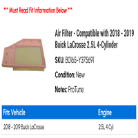 Zračni filter - kompatibilan sa - Buick Lacrosse 2.5L 4-cilindar