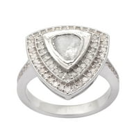 0. CTW Natural Diamond Polki Koktel prsten srebrni rez dijamantski nakit
