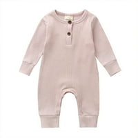 Treegren Newborn Baby Boy Girl Solid Redbed ROMPER dojenčad pamučna odjeća odjeća jednodijelni skokovi