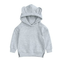 Djevojčice za djecu za djecu Slatka dukserica Solid Hoodie Top Boys Boys Tops Klasa hoodie dječaka