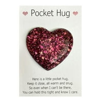 Giligiliso džepni srčani mini simpatični džepni ukras Posebna ohrabrenje rođendanske zabave Valentines