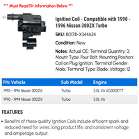 Zavojnica paljenja - kompatibilna sa - Nissan 300z Turbo 1995