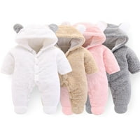 Capreze Toddler Baby Boy Girl Girl Dugim rukavima Dugmad sa kapuljačom Fleece Roman Jesen Zimske odjeće