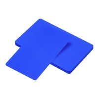 Uxcell Metal Business Cards Blank Kartica Laser gravirajući anodizirani aloksirani aluminijum, plavo