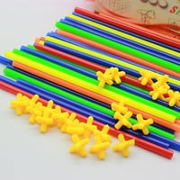 Šarene 4D DIY GRAĐEVINSKE BLOKOVE Zglobovi plastične šivanje DIY Construction Edukativne igračke za