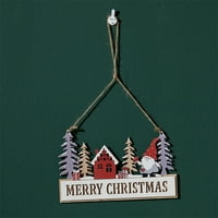 Sretan božićni znak ornament ELF Gnome Tree poklon zvona od rezanog sloja Prijavite se za Xmas Fronty