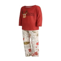 Binpure Porodica koja odgovara Božićne pidžame, crtani vrhovi sa hlačama