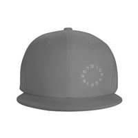 Douzhe Flat Wirm Cap Snapback Hat, sat Broj birača Printibir Podesiva siva bejzbol kapa za odrasle