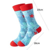Miayilima čarape Ispis čarape za žene Djevojke Ocean Series Ispiši šareni uzorak Novost slatka