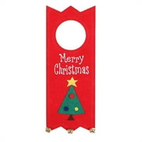 Sretan božićni ukras vrata ukrašavanja kućna vrata visi dječja poklona