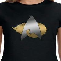 Star Trek The Sljedeća generacija Ženska majica CAT Starfleet Crewneck