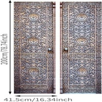 Navlaka za vrata Dabuliu Retro Drvena naljepnica Vodootporna umjetnička pozadina ljepljiva naljepnica