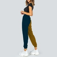 Shpwfbe Womens Joggers Cargo Hlače Žene Žene Dukseri za džepne pantalone Štampano Comfy Visoko stručni