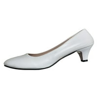 Tenmi Žene Stiletto potpetice Slip na pumpama Mid Heel Haljina cipele šiljasta kancelarijska cipela