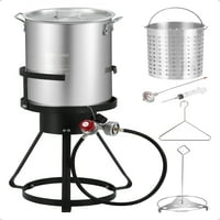 30qt Turkey Fryer Propane CIT [54, BTU] lonac s morskom hranom s košarom Kit, idealan za kuhanje na