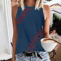 Baseball tenkovi za žene bejzbol mamine majice Baseball majica Funny bez rukava prsluk