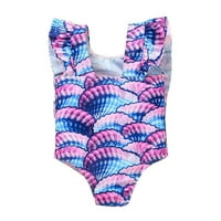 Dječji dječji djevojčici kupaći kostimi s kupaćem kostimi za kupaće kostime plaže Bikini Leopard ruffles