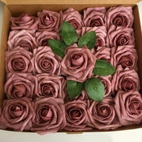 Realistična ruža FOSE ROSE PE pena ruža za glavu za glavu Cvijeće realistična ruža vjenčanica za vjenčanje