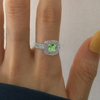 Travelwant Girl's Legura Resin Square Ring ženski nošnji nakit za prsten prsten za prsten za koktel