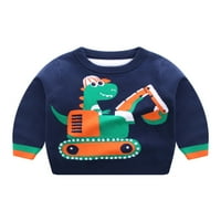 Capreze toplo pulover džemper za ispis za djecu casual crew vrat pletene džempere Početna Dinosaur ispisani