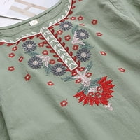 Cleance u iznosu od $ Charella ženska ljetni vez casual labava bluza košulja modna majica na listu kratkih