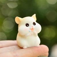 Hamster lik figure Minijaturne hrčka figurice Kolekcija bajke Tale bašta ukras rođendan poklon digitalni