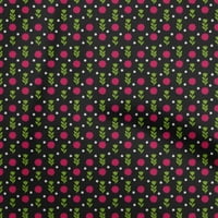 Onuone viskoza šifon crna tkanina cvjetna sa Ikat DIY odjećom pretežna tkanina za ispis tkanina širokog