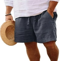 GroanOlook muškarci kratke hlače za crtanje ljetnih kratkih kratkih kratkih ploča odboja od ploče muški havajska dna ležerna sa džepovima Mini pantalone Khaki s