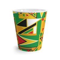 Guyanese Flag Tribal Print Latte krigla