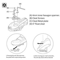 1 kair biciklističke klase na pedali set set pedalike za pedali planinski bicikl za zaključavanje papučice