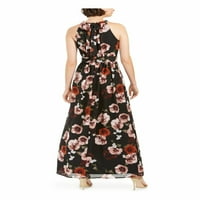 $ Žene Nova crna cvjetna patentna haljina bez rukava bez rukava B + B