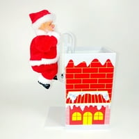 Porodična figurica Chimney Santa Ornament G Božićna zabava Električni kućni dekor Mala vrećica balona