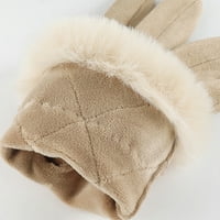 Wofedyo Ženske rukavice Žene Gloes Creatie Fashion Gloes Glope debele tople zimske odrasle zimske gloverbeigeigeige