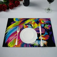 Lion Art Placemat Stolni mat, set od 2