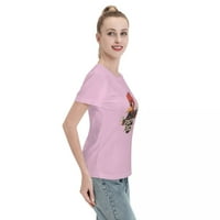 Ženska boksačka standardna majica kratkih rukava 150g ružičasta