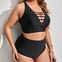 Vekdone ženska modna seksi ljeta plus size od punog plus veličine kupaćih kostima Boja odjeća na plaži