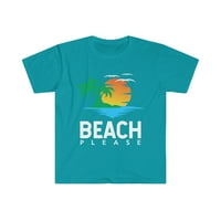 Majica plaže i obalnog ljubavnika, Novelty Unise majica, estetska majica