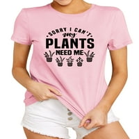 ŽENE Žao mi je što mogu da moje biljke trebaju pismo Ispis majica kratkih rukava