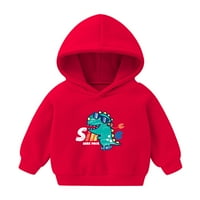 Dječja dukserica Dukdler Hoodie Crtani pulover Dinosaurus vrhovi vrhovi dukserice s kapuljačom